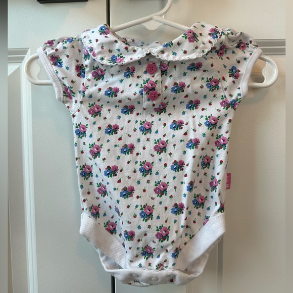 Jojo Maman Bebe Floral Peter Pan Collar Onesie (Size 0-3 Months) - Picture 1 of 4